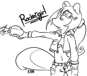 Rocketgril Sketch