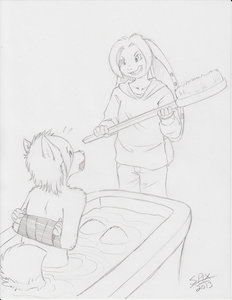FurFright Sketches for DubCub and Tika