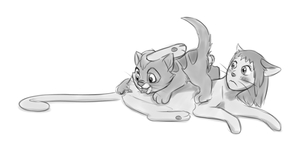 Oliver the Cat & Haru