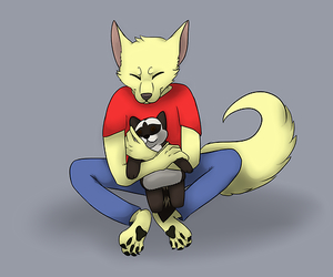 Raccoon Hugging~