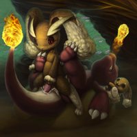 Lopunny Charmeleon  buneary gets cum