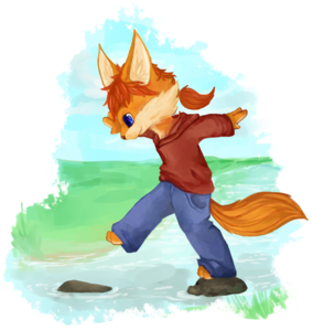 Quick hop across the river~