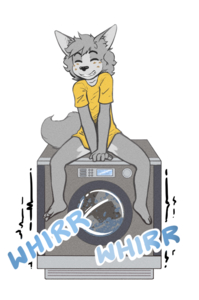 Alex On A Washing Machine!