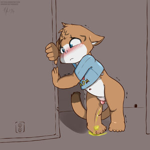 Lookit him, he can walk!  ...Oh...