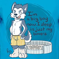 Big boy husky (tee design)