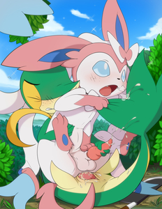  snivy attempts to free penis