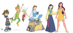 Disney characters fanart