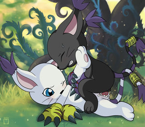 Gatomon gets cum 