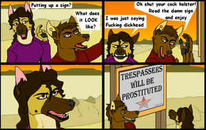 TRESPASSERS WILL BE...