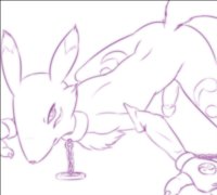 Renamon butt slave
