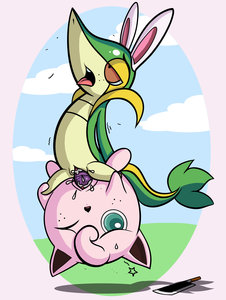 snivy has a jigglypuff bouncy ball