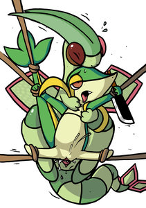snivy gets raped, gets cum, cums in squirts