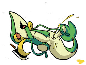 snivy makes her pee.