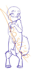 Shy auction YCH progress