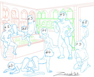 Candy Store Auction ych