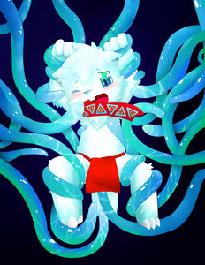 [commission]mole tentacles
