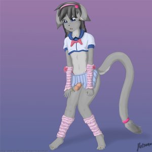 Kitty crossdressing sailor