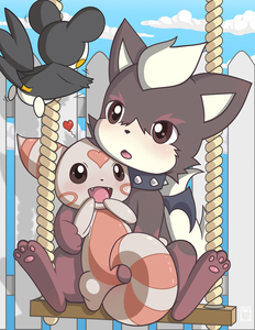 cupcake and Minocat makes friends 