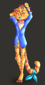 Shirt stealing tiger 