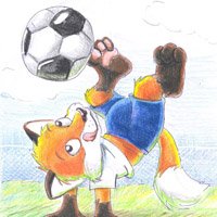 biro plays soccer 