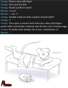 Once upon a mouse's back (art)