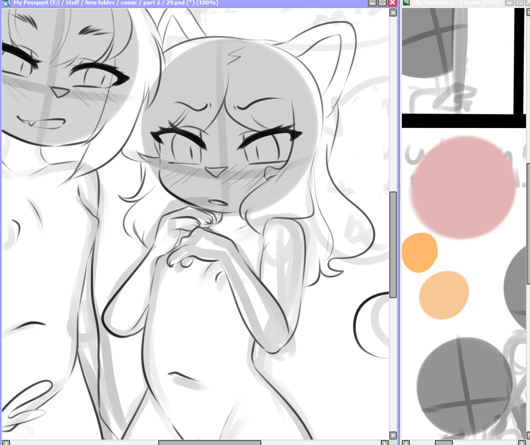 Am I rushing to finishes pages of my comic days before i'm supposed to post i...