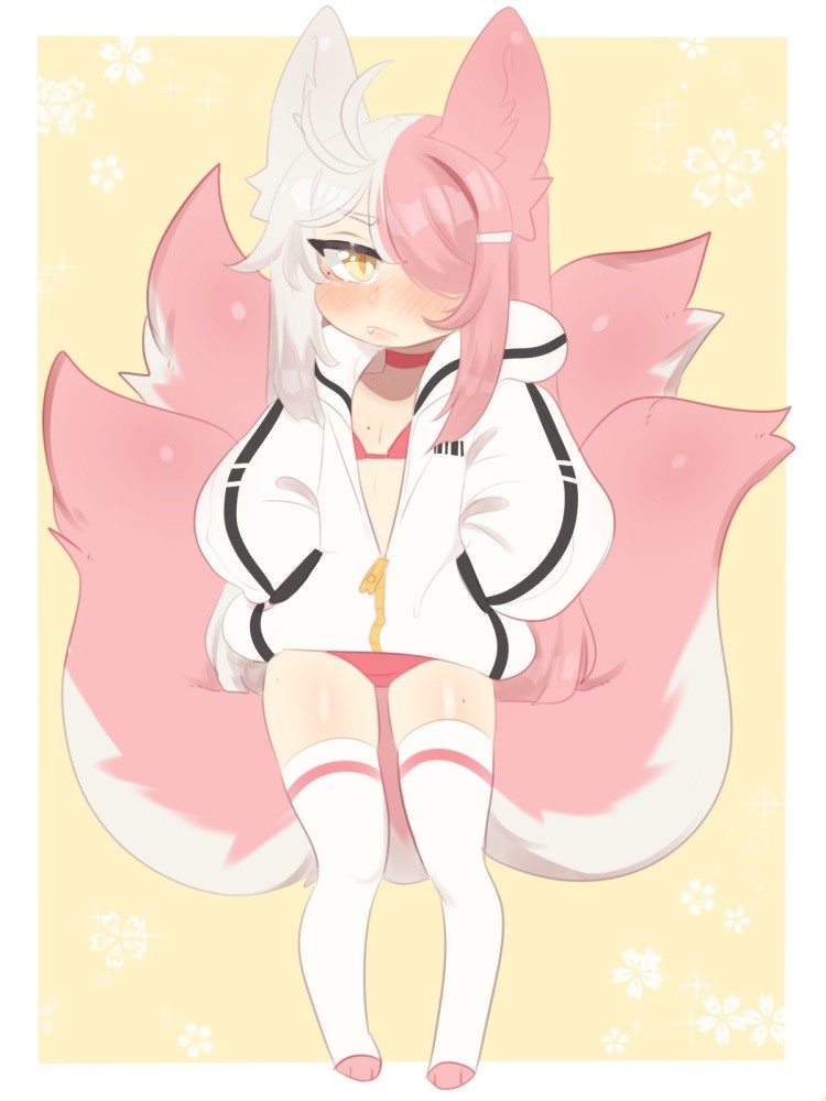 Kitsune girl, Faye Grumpy Tsundere smol