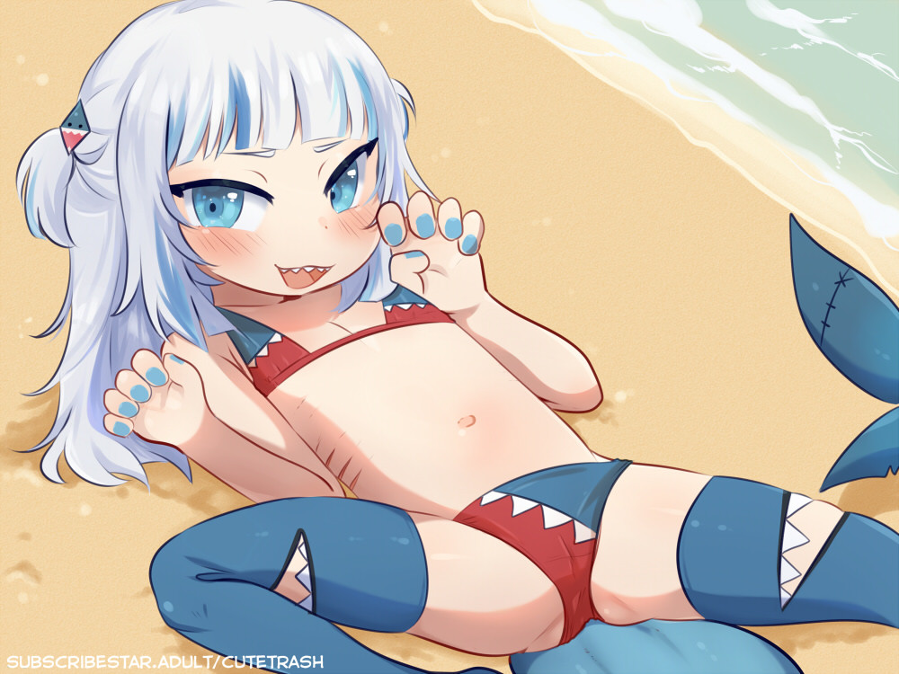 Shark chan~ Posted first on subscribestar~ https://subscribestar.adult/cutetrash