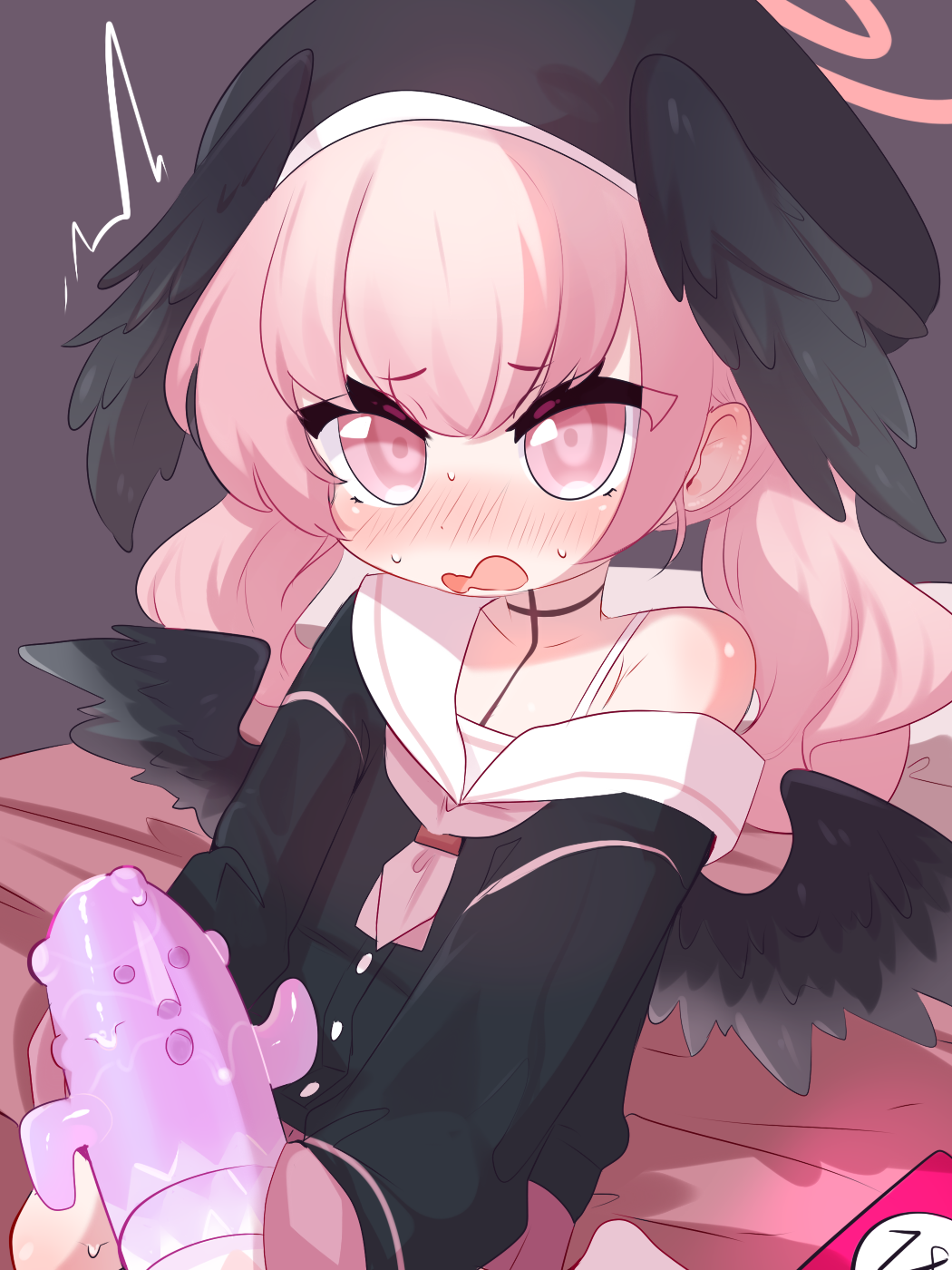 Lolitober day 4 embarrassed! feat Koharu from Blue Archive ~