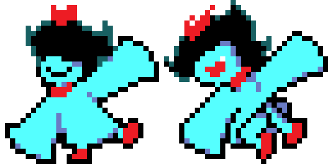 Aqua - Test practicando pixel art usando de referencia el dibujo de @Vermelha...