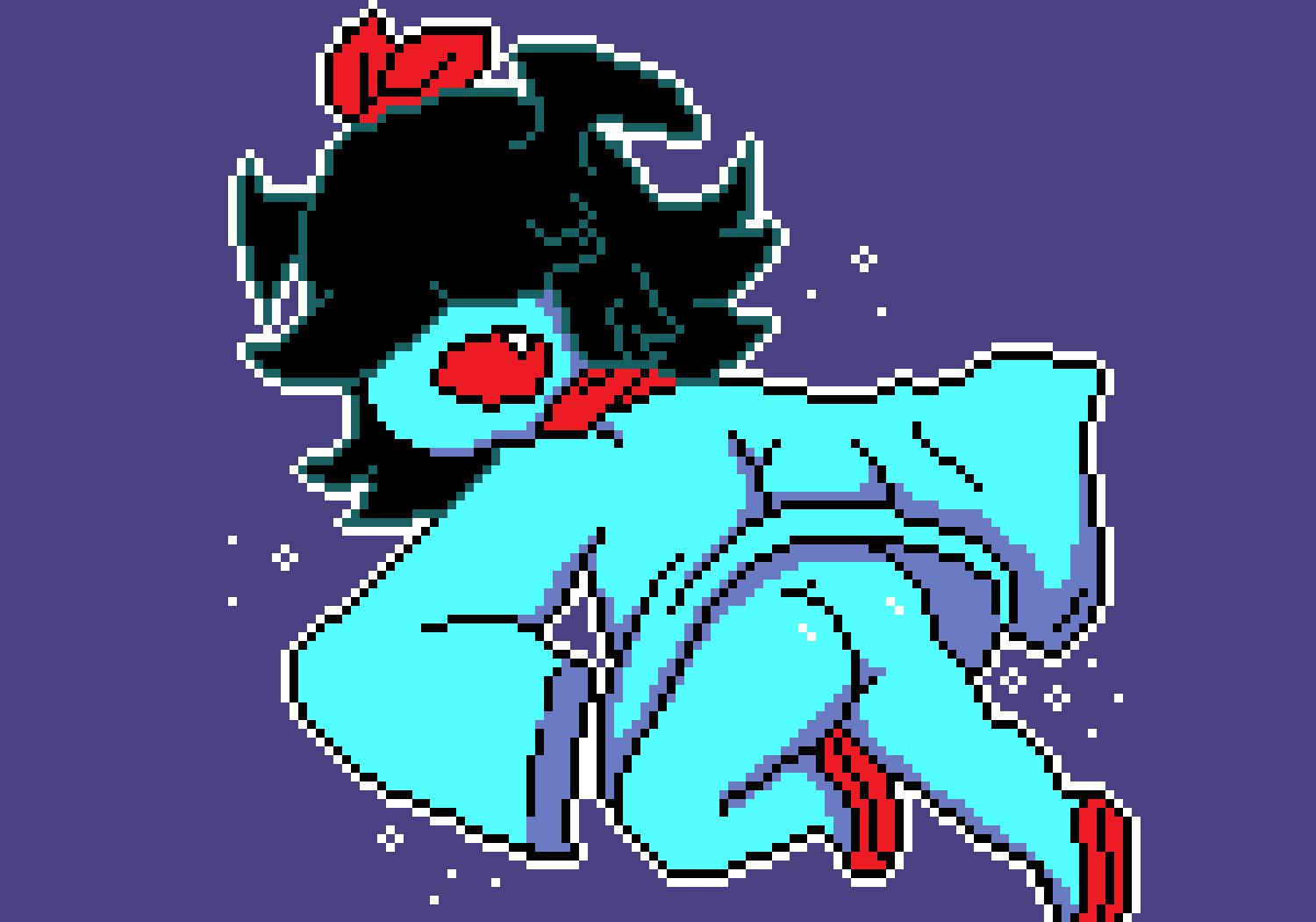 Aqua - Deltarune Try to do the same pose as @Vermelhatan #loli loli