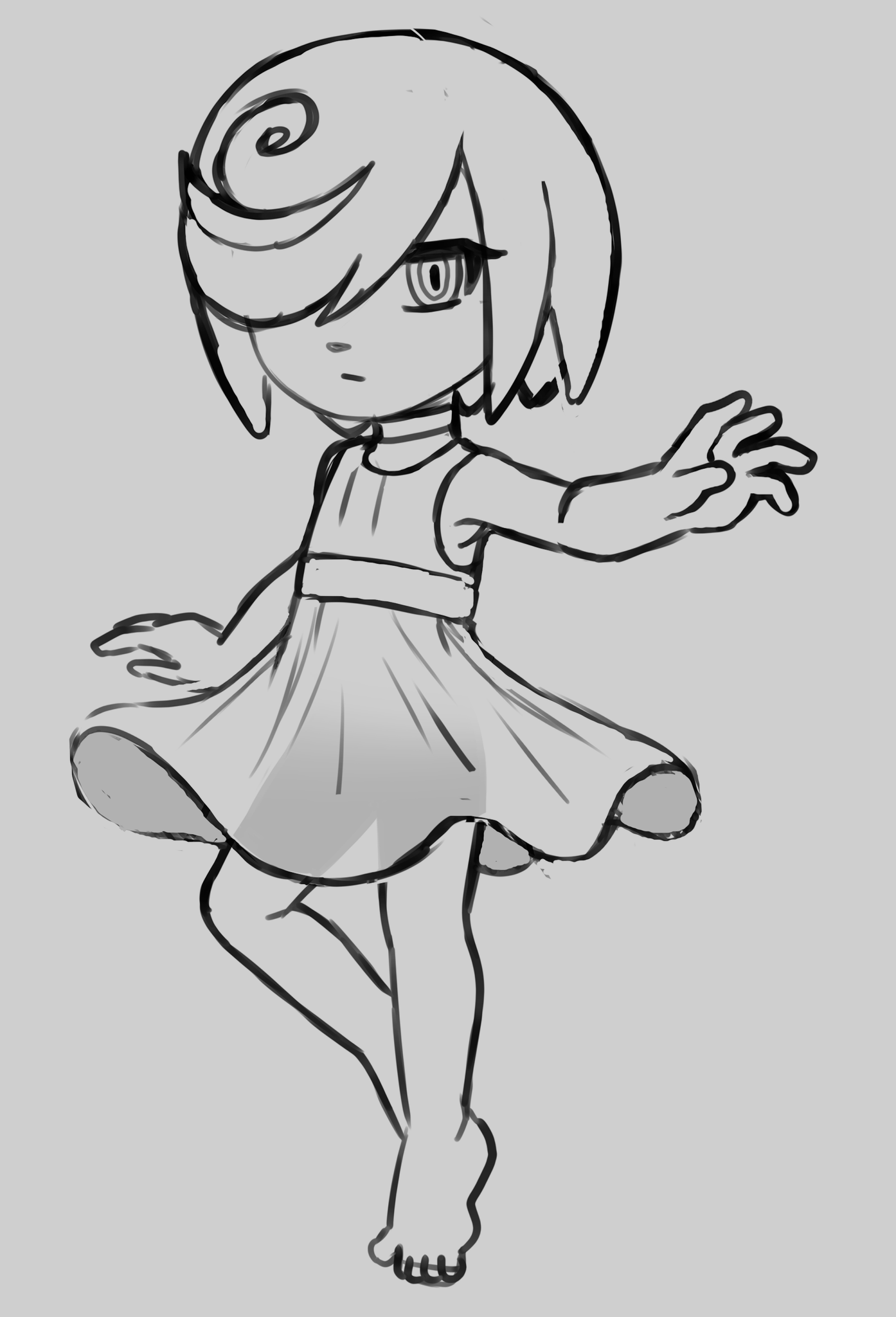 Sage with 1 of the dresses from the concept art that was recently revealed. #...