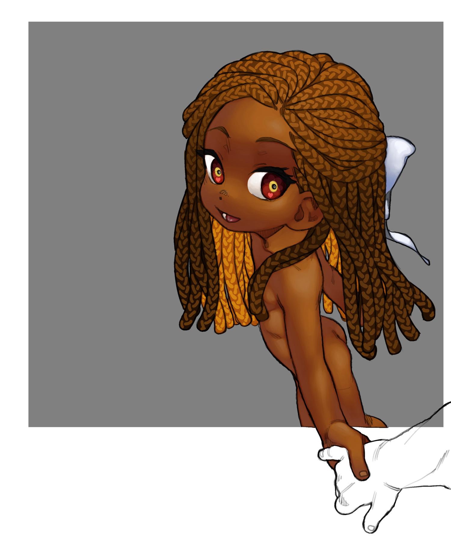 Kyou Character, I feel like I didn't do justice to her hair.