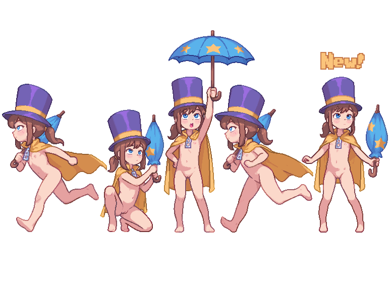New Hat Kid pixelart sprite 👾 :blobcheer: :fanbox: https://casytaylor.fanbox....