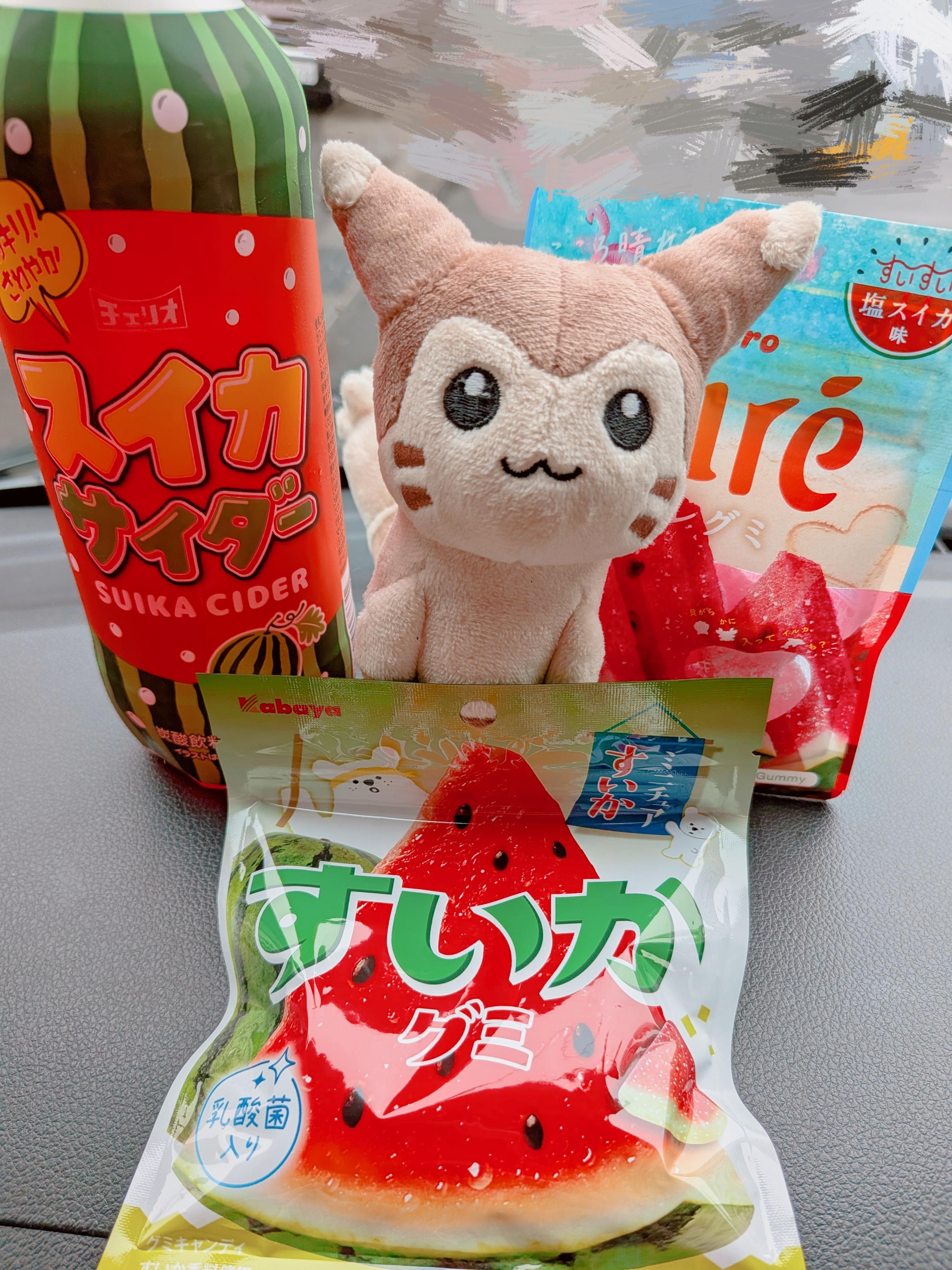 Furret and watermelon-flavored treats! 🍉