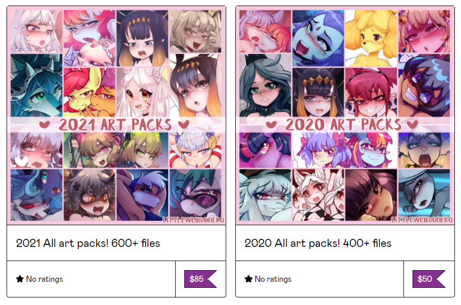 Oy we’ve put up our last TWO YEARS worth of content in combined art packs at ...