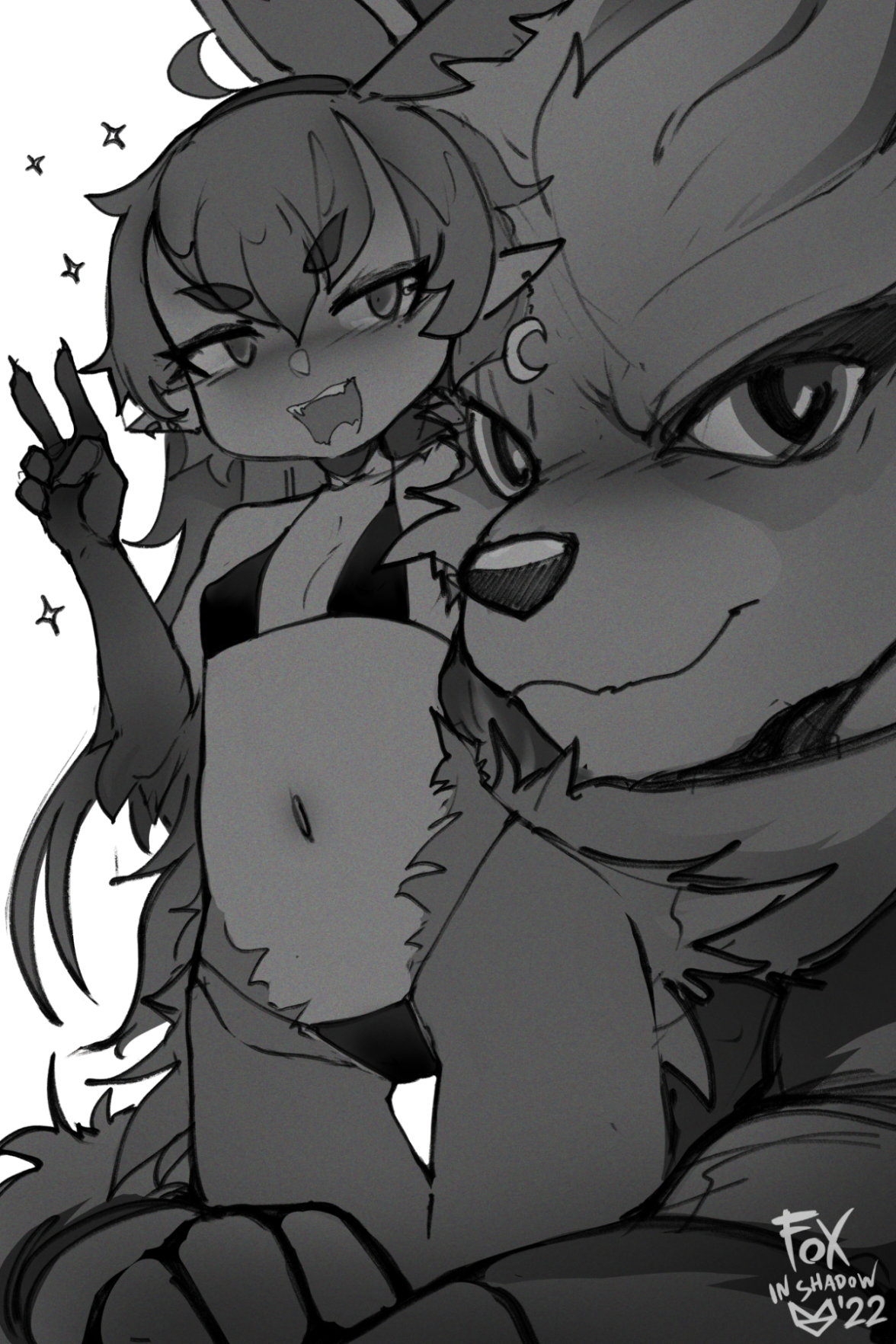 Inktober day 3, @xiiovii with her Arcanine friend, I wonder what they gonna d...
