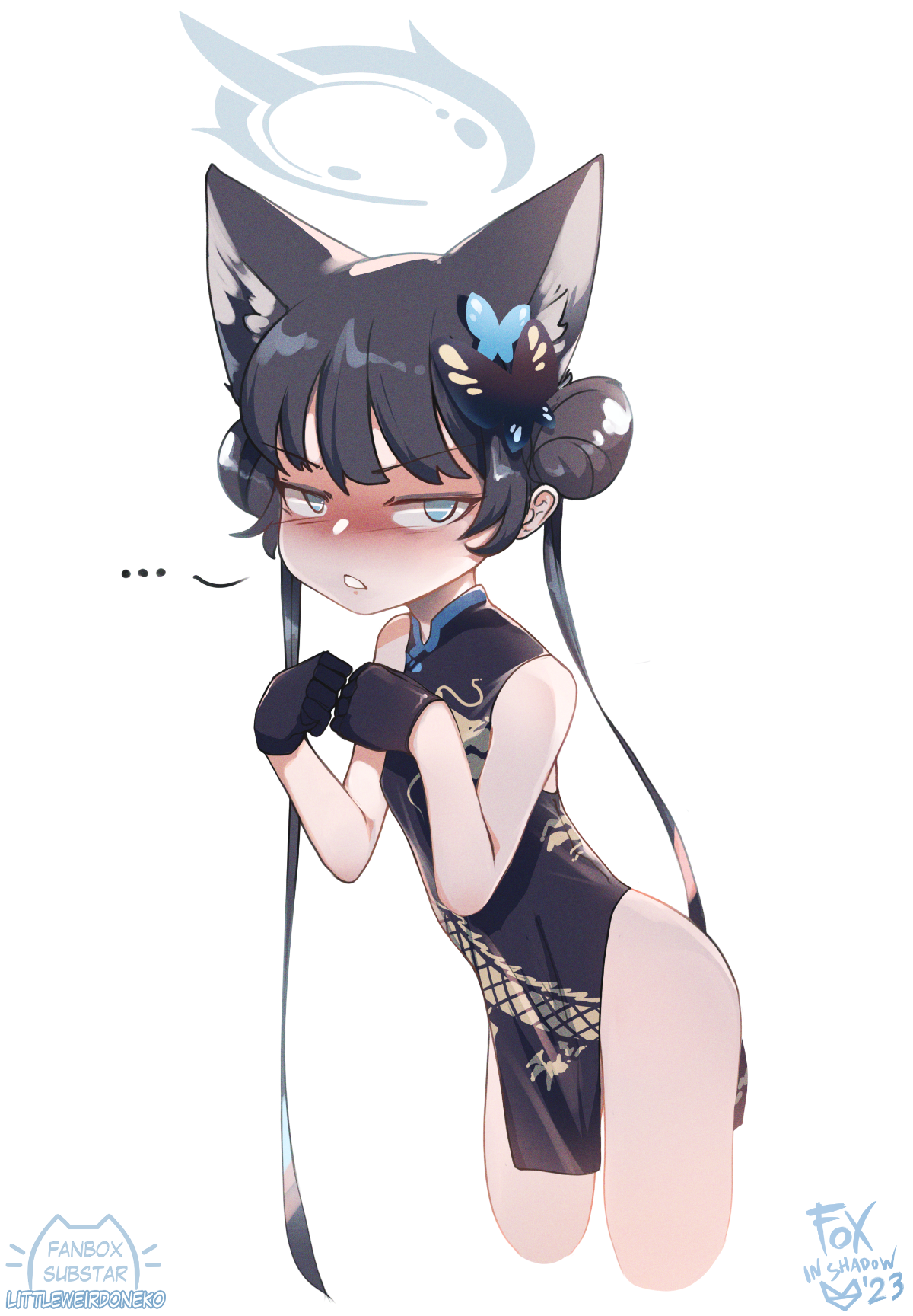 randomly gave Kisaki cat ears because why not 😭 #ブルアカ