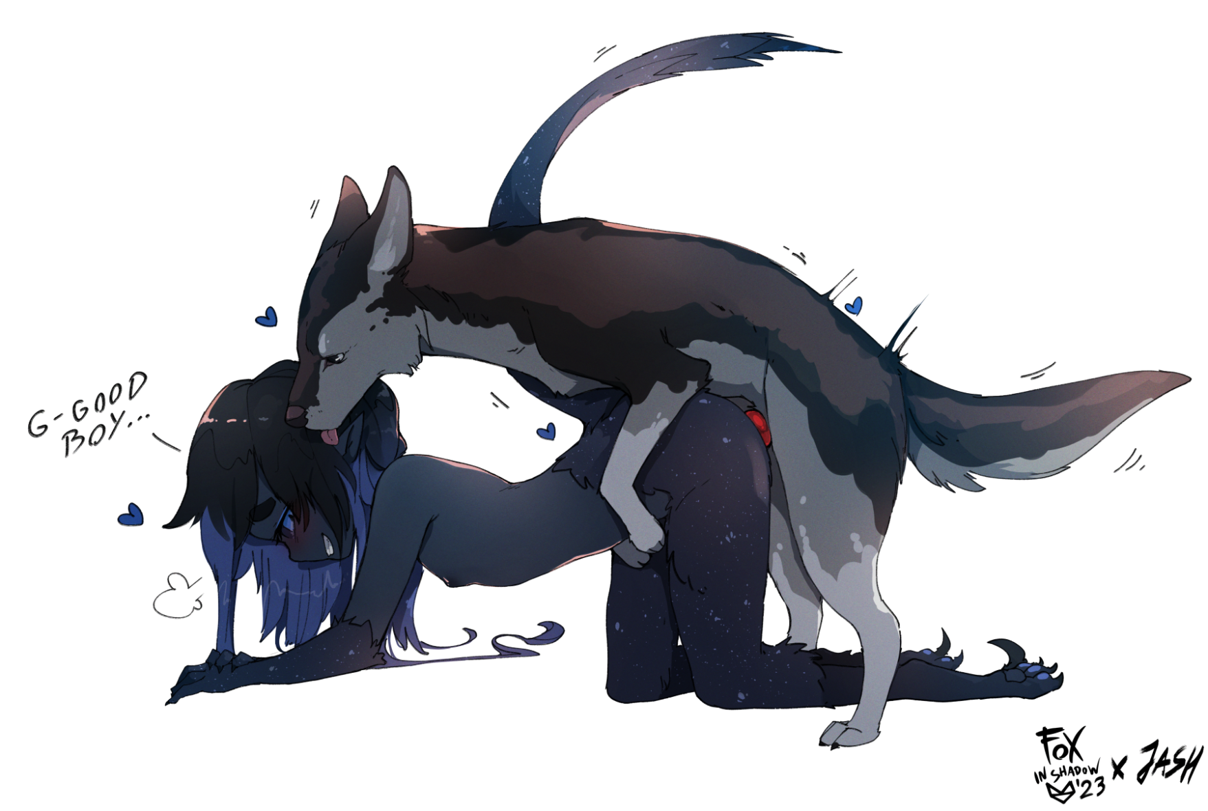 lil collab I did with @xiiovii last month with her sketch that I linearted an...
