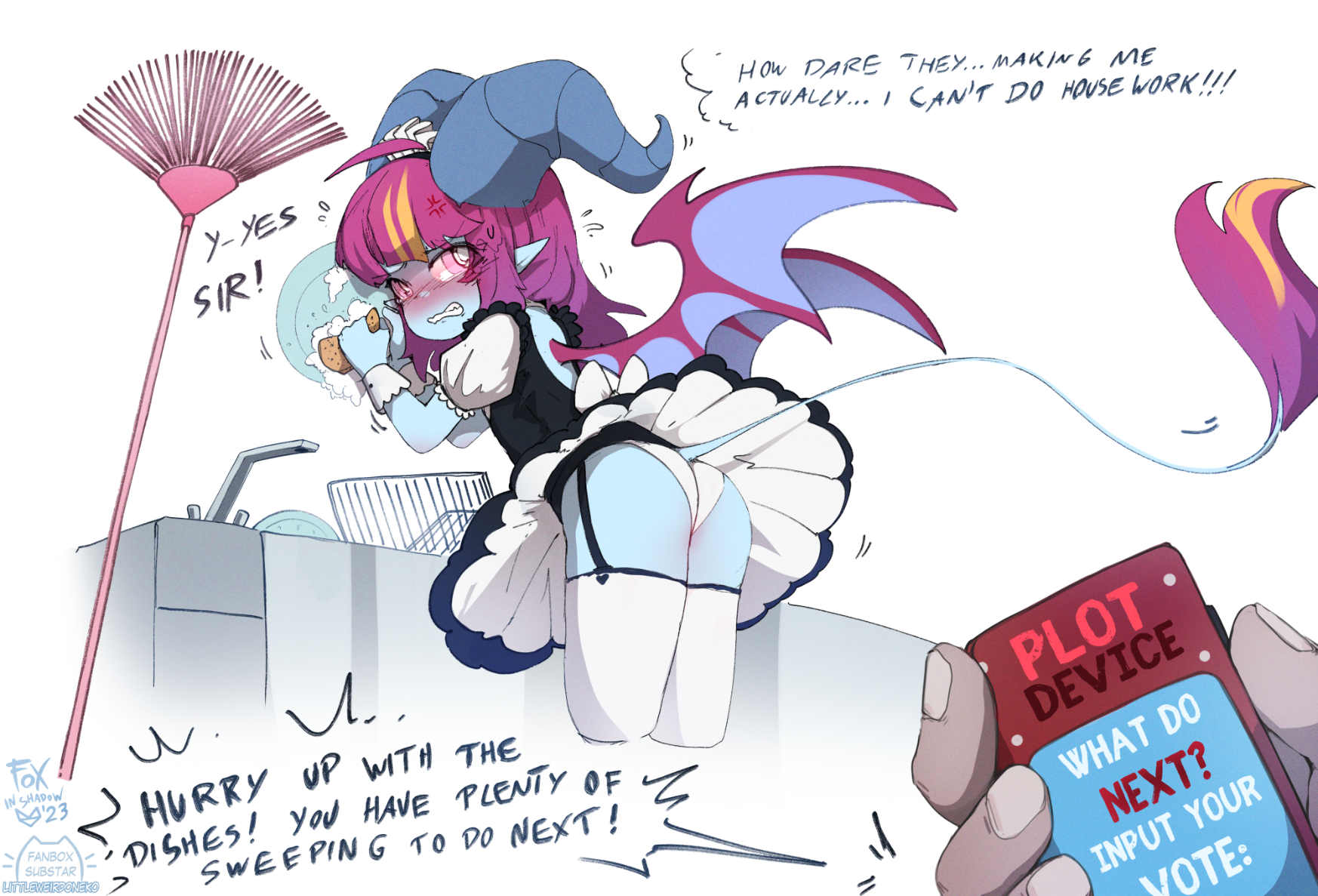 This isn't very prestigious for a demon, so I wonder where you take her next ...