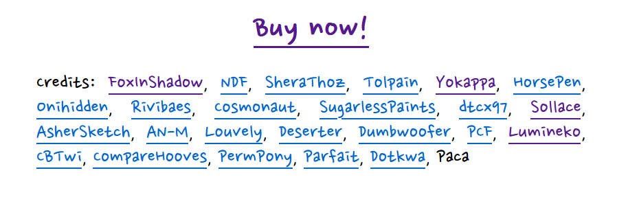 Many thanks to all the awesome artists that participated, and of course many ...