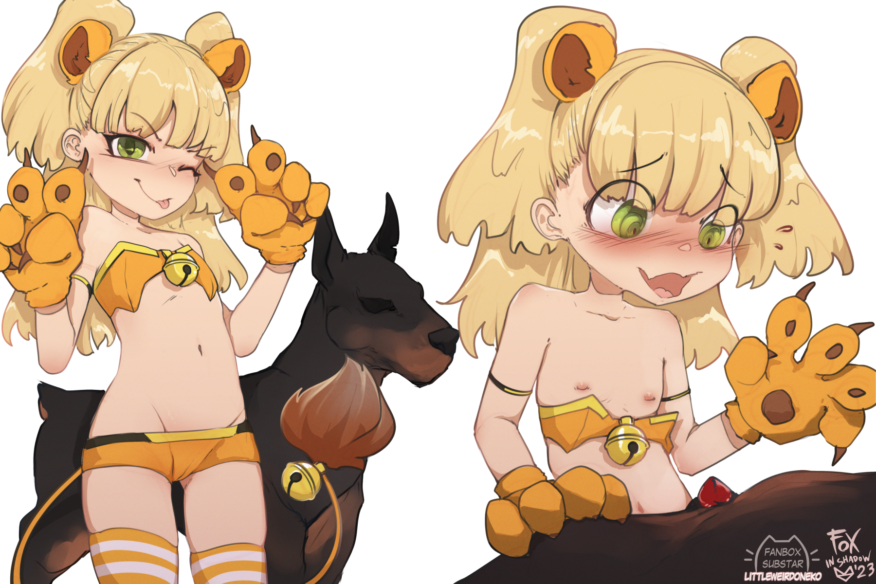 Rika Jougasaki the big mighty lion idol is about to learn some surprising dog...