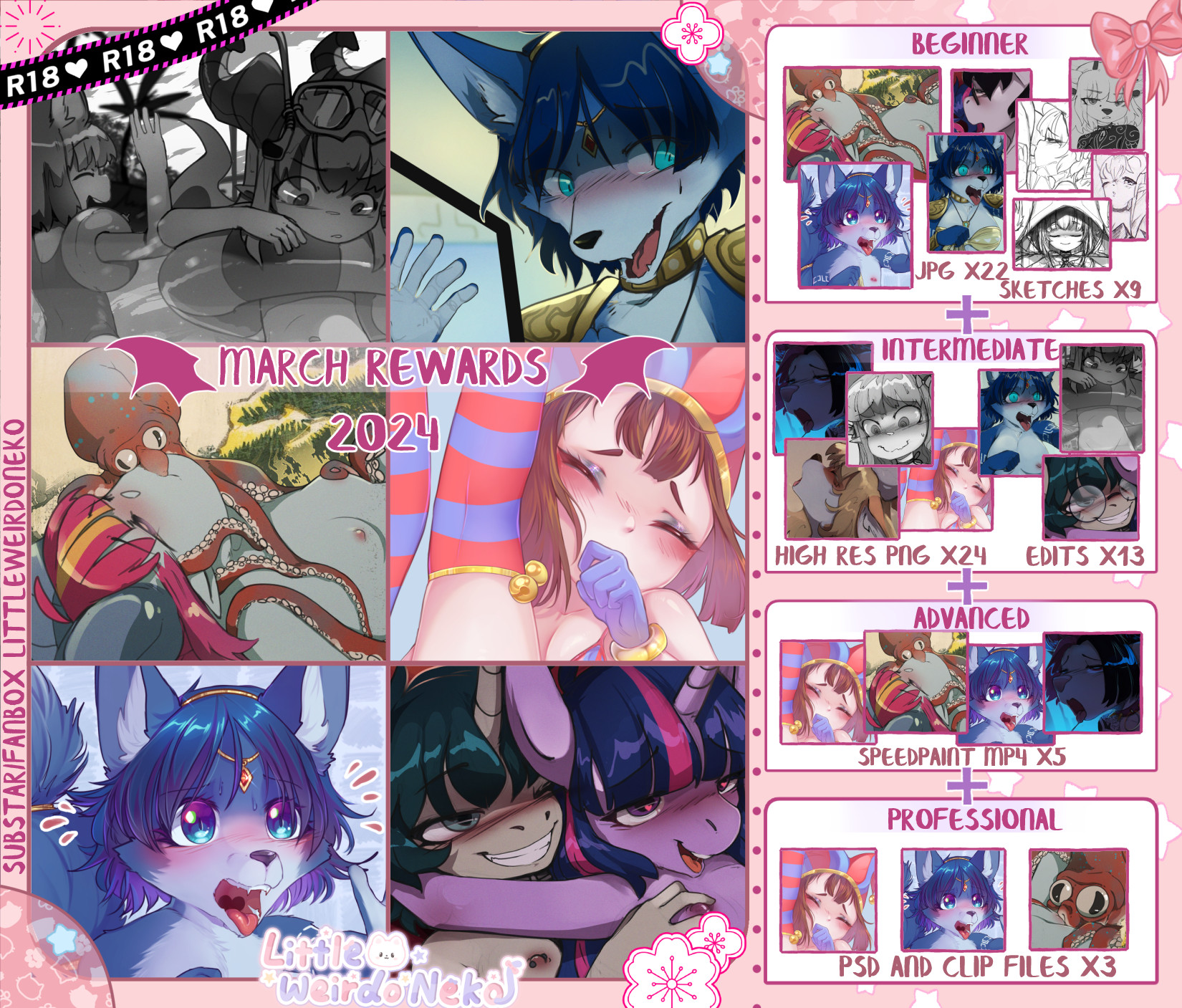 Heyo heyo! March art pack had already been sent out to supporters of mine and...