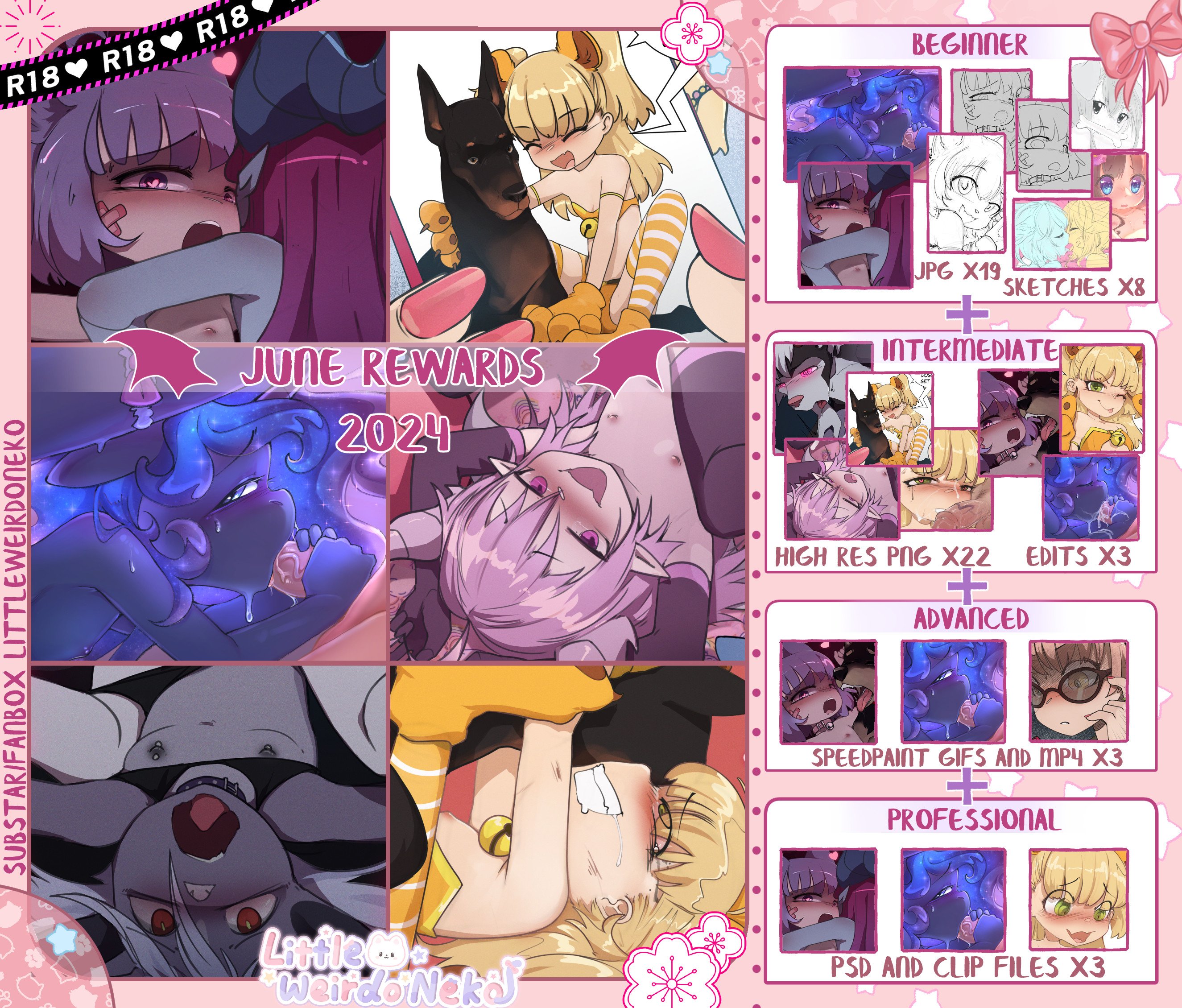 Heyo! It is that time of the month when we send you new goodies; the June art...