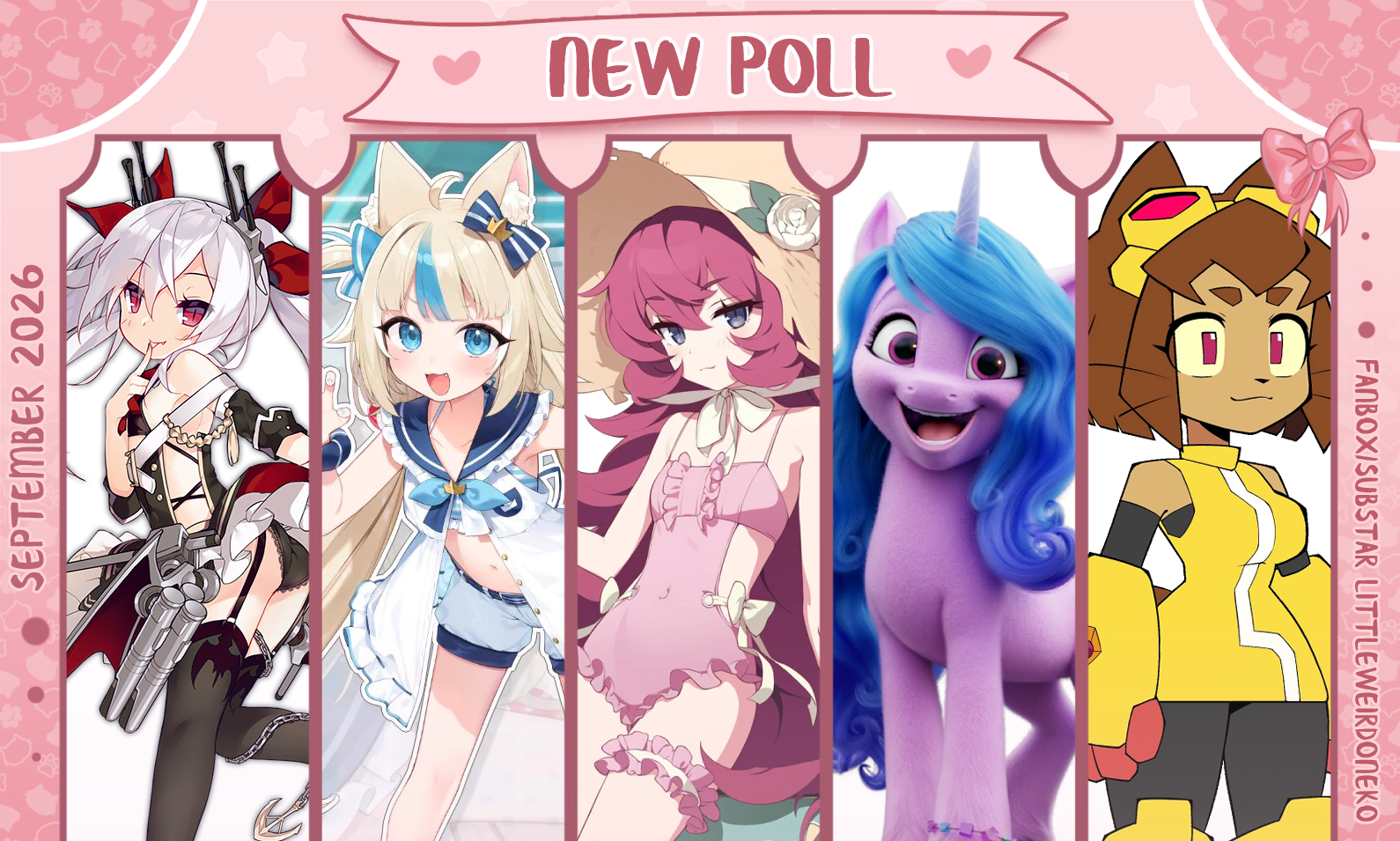 oh hey hello fellas it's September now so that means new character poll, but ...