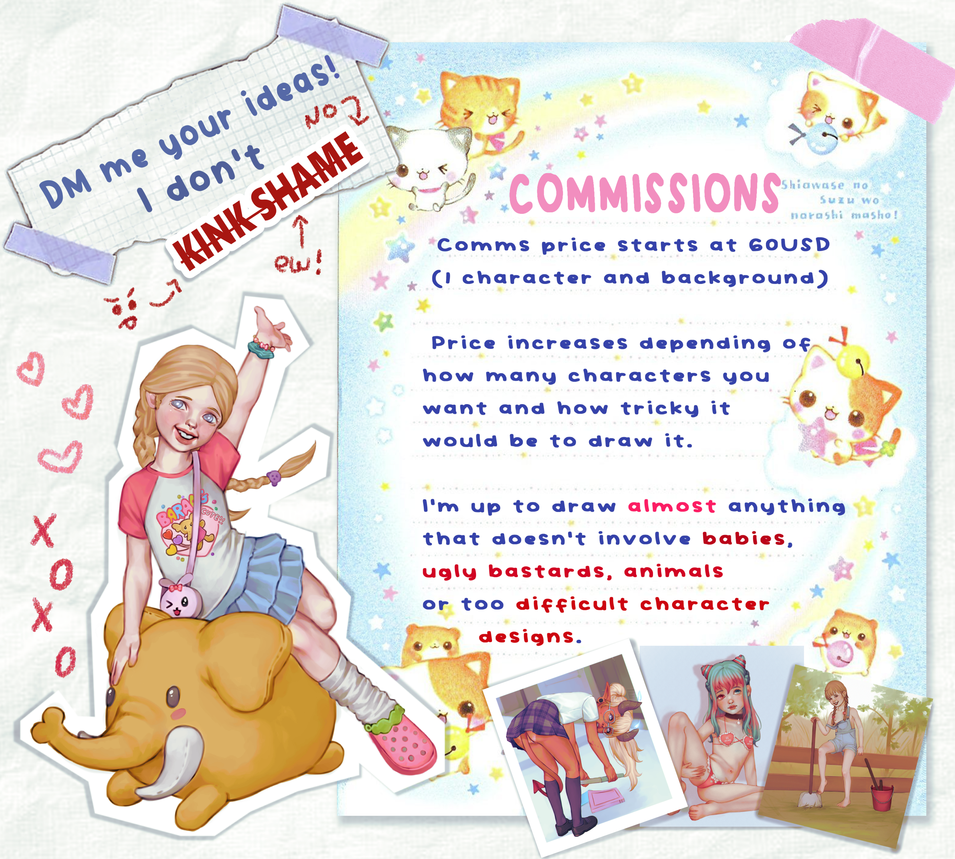 :hello_kitty: COMMISSIONS OPEN :hello_kitty: I'm up to draw anything that doe...