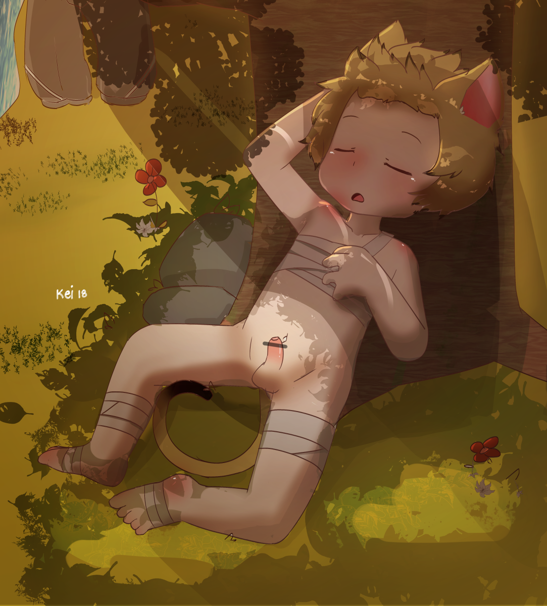 Commission work for Zeke #kemoshota #shota