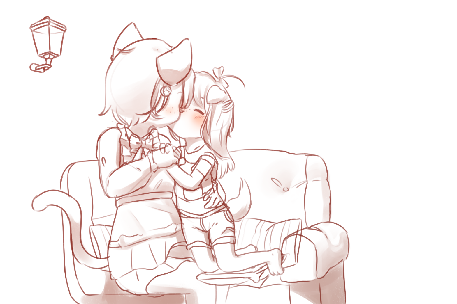 Making out with mommy