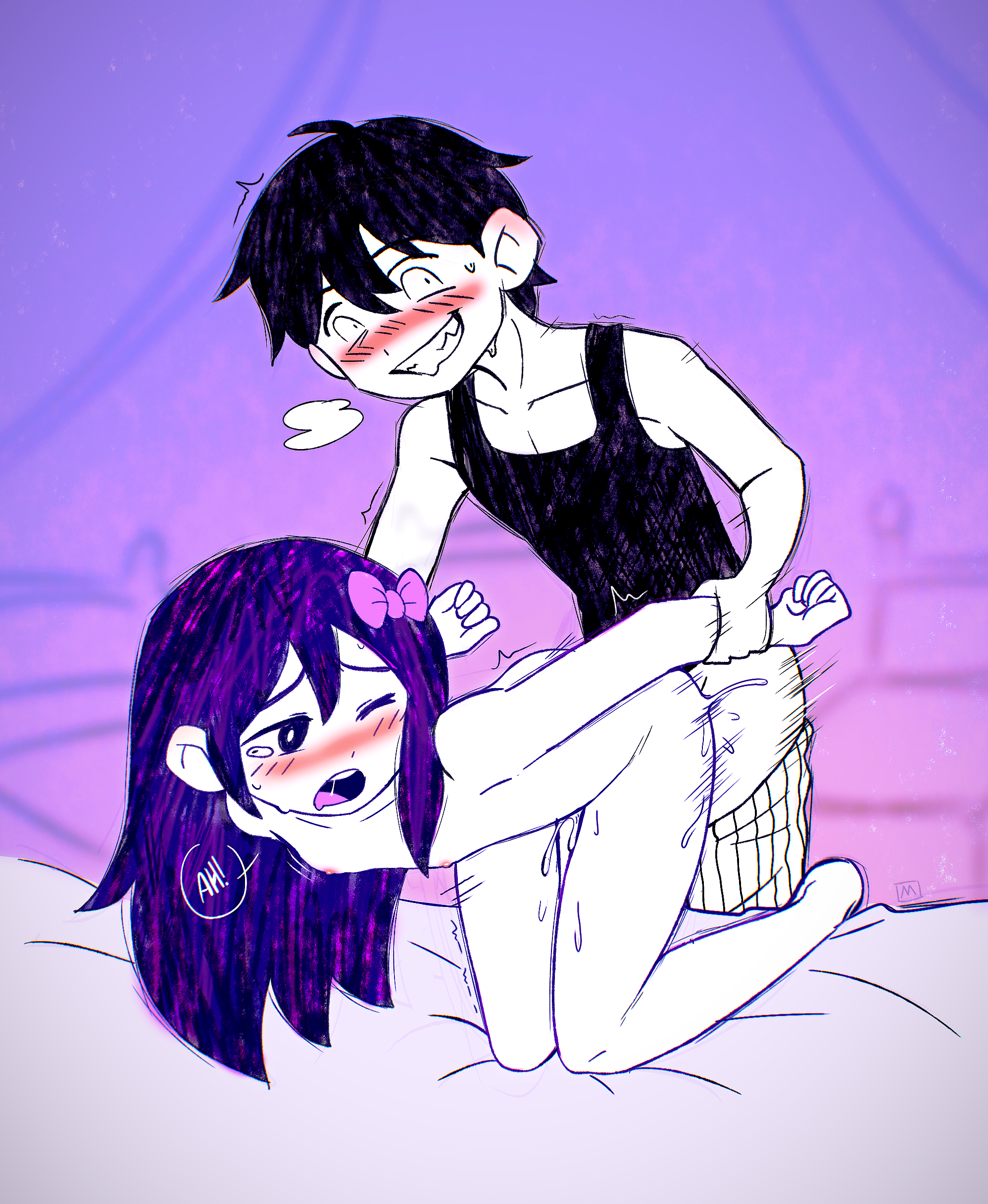 Aubrey getting backshots from Omori, part 1/2 🎀💕🔪 #omori #loli #nsfw