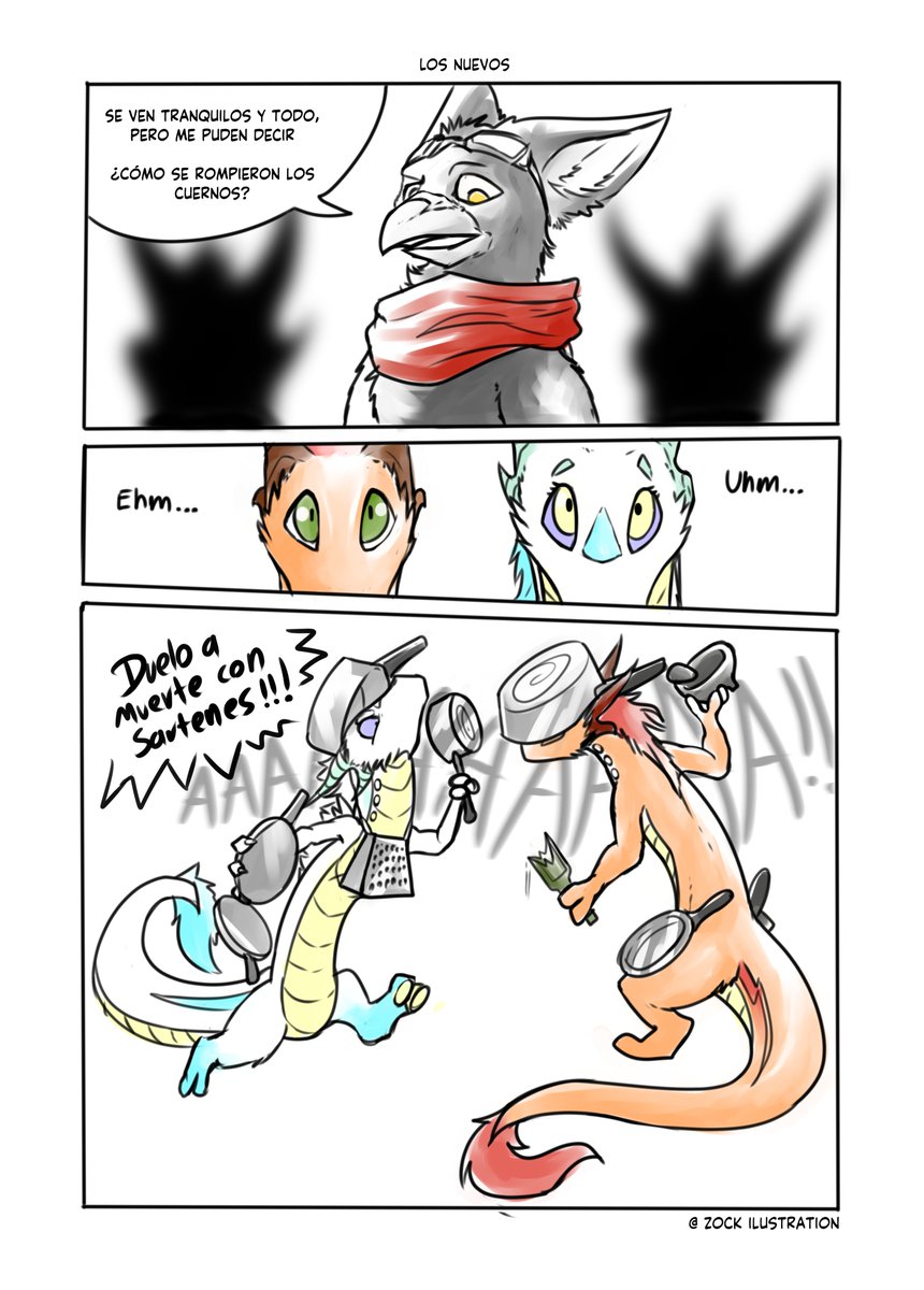 Y como perdieron sus cuernos? DUELO A MUERTE CON SARTEN!!! XD partiendo madre...